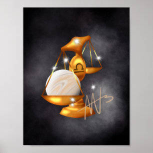 Nebula libra venus dierenriem poster
