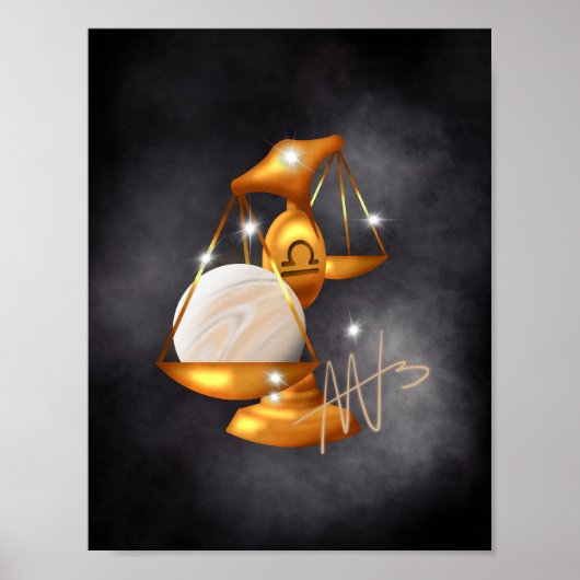 Nebula libra venus dierenriem poster (Voorkant)