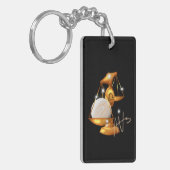 Nebula libra venus dierenriem sleutelhanger (Voorkant Links)