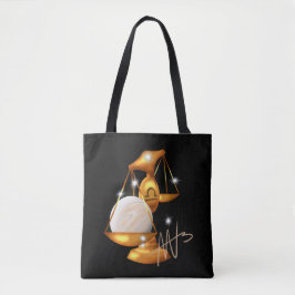 Nebula libra venus dierenriem tote bag
