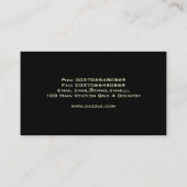 Nebula Lights Modern en stijlvol professioneel Visitekaartje (Achterkant)