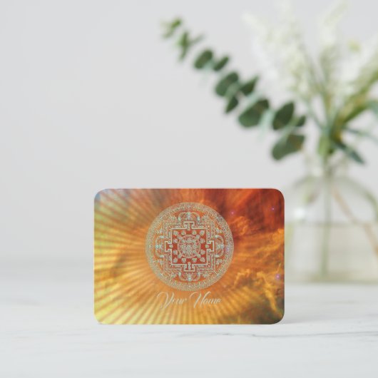 Nebula Mandala - Visitekaartje (Staand voorkant)