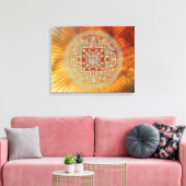 Nebula Mandala - Wrapped Canvas Afdruk (Insitu (Woonkamer))
