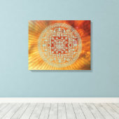 Nebula Mandala - Wrapped Canvas Afdruk (Insitu (Houten vloer))