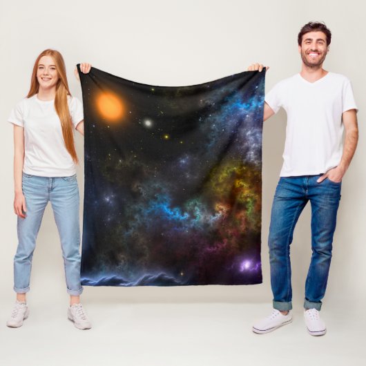 Nebula Menagerie Fleece Deken (In situ)
