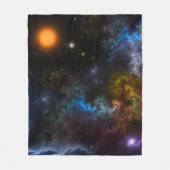 Nebula Menagerie Fleece Deken (Voorkant)