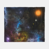 Nebula Menagerie Fleece Deken (Voorkant (Horizontaal))