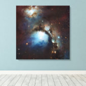 Nebula Messier 78 Space Astronomy Canvas Afdruk (Insitu (Houten vloer))