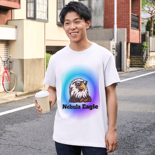 Nebula Neon Eagle T-shirt