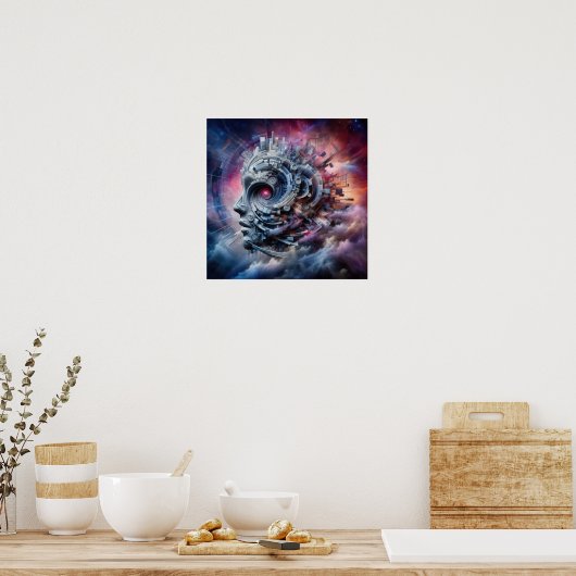 Nebula of Thought - Abstracte Kunst - Surrealistis Poster (Keuken)