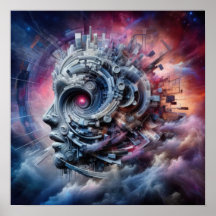 Nebula of Thought - Abstracte Kunst - Surrealistis