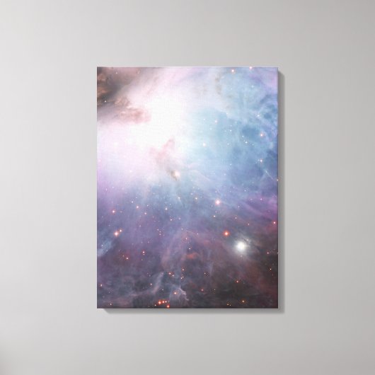 Nebula Orion Astronomie blue beige sky sterren Canvas Afdruk (Voorkant)