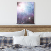 Nebula Orion Astronomie blue beige sky sterren Canvas Afdruk (Insitu (Slaapkamer))