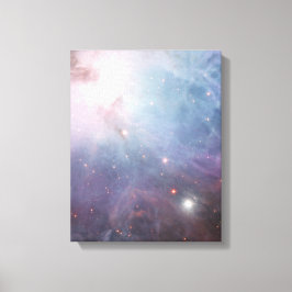 Nebula Orion Astronomie blue beige sky sterren Canvas Afdruk