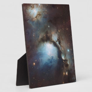 Nebula Orion Astronomie blue beige sky sterren Fotoplaat