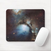 Nebula Orion Astronomie blue beige sky sterren Muismat (Met muis)