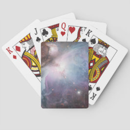 Nebula Orion Astronomie blue beige sky sterren Pokerkaarten