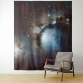 Nebula Orion Astronomie blue beige sky sterren Wandkleed (In situ)