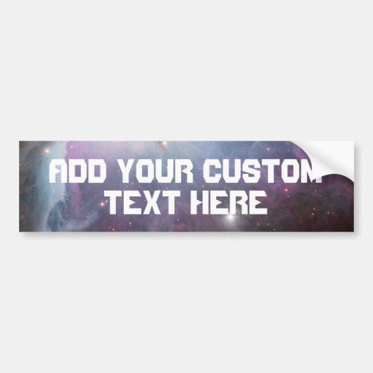 Nebula Orion Astronomy roze violet sky sterren Bumpersticker (Voorkant)