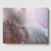 Nebula Orion Astronomy roze violet sky sterren Gastenboek (Achterkant)