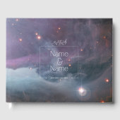 Nebula Orion Astronomy roze violet sky sterren Gastenboek (Voorkant)