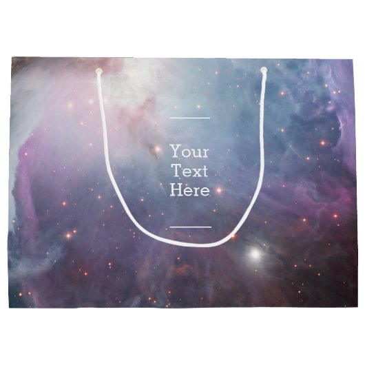 Nebula Orion Astronomy roze violet sky sterren Groot Cadeauzakje (Achterkant)