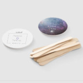 Nebula Orion Astronomy roze violet sky sterren Handwaaier (Niet-gemonteerd)