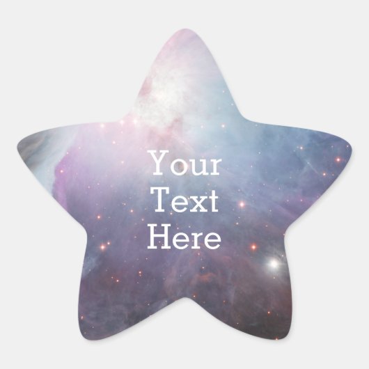 Nebula Orion Astronomy roze violet sky sterren Ster Sticker (Voorkant)