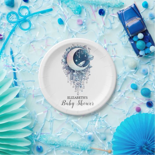 Nebula Outerspace Stars Baby shower Papieren Bordje (Feest)