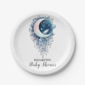 Nebula Outerspace Stars Baby shower Papieren Bordje (Voorkant)