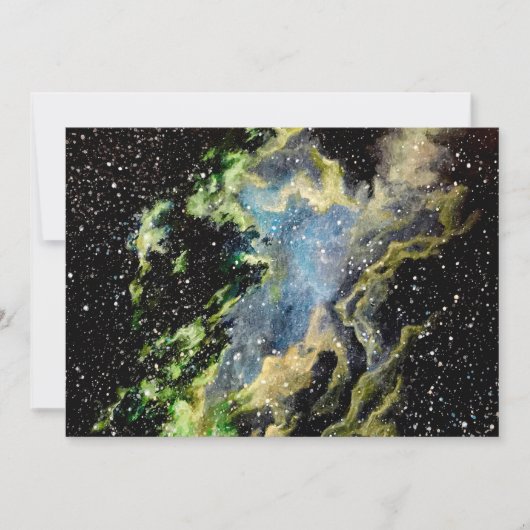 Nebula Painting-Wenskaart Kaart (Voorkant)