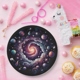 Nebula Paper-Bord | Kosmische feestdag Papieren Bordje