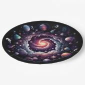 Nebula Paper-Bord | Kosmische feestdag Papieren Bordje (Gekanteld)