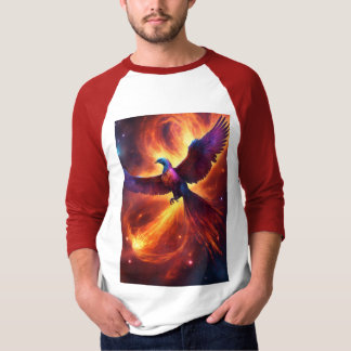 "Nebula Phoenix: Kosmische Dans van Galactische Vl T-shirt