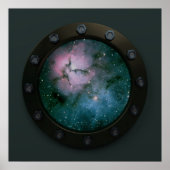 Nebula Porthole Poster (Voorkant)