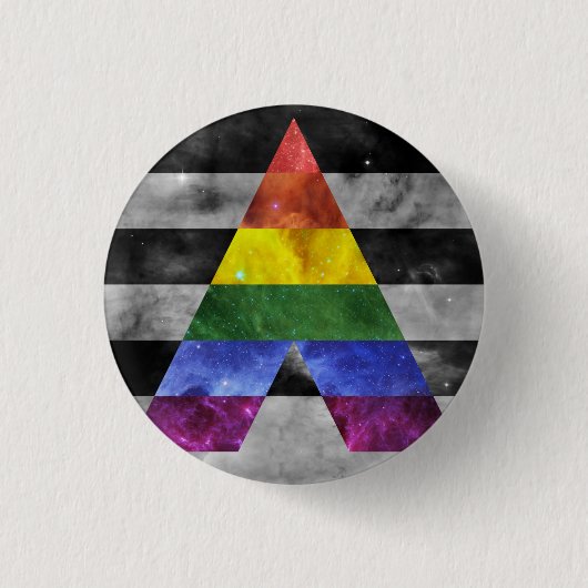 Nebula Pride Badge Ally Ronde Button 3,2 Cm (Voorkant)