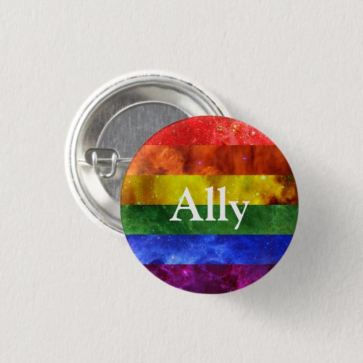 Nebula Pride Badge Ally Ronde Button 3,2 Cm (Voorkant /achterkant)