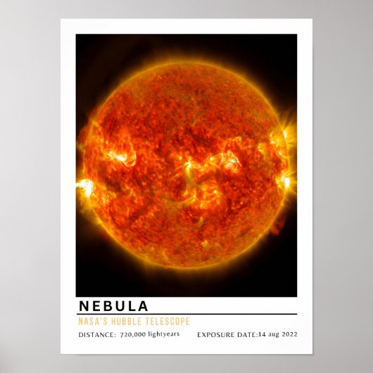 Nebula Ruimte Onderwijs Poster (Voorkant)