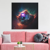 Nebula, ruimtecanvas afdrukken (Insitu (Woonkamer))