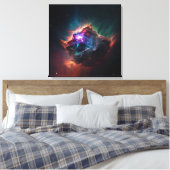 Nebula, ruimtecanvas afdrukken (Insitu (Slaapkamer))