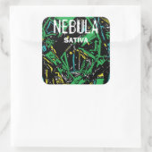 NEBULA SATIVA VIERKANTE STICKER (Tas)