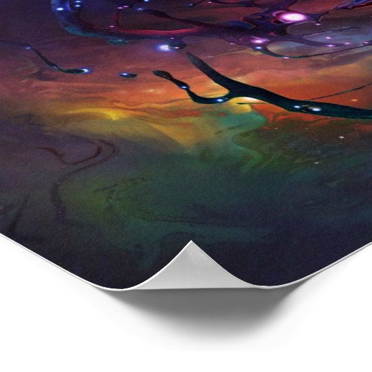 Nebula schilderij van Brian the Tracer Poster (Hoek)