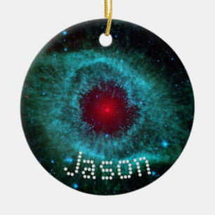 Nebula Science space geek kerstnaam Keramisch Ornament