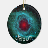 Nebula Science space geek kerstnaam Keramisch Ornament (Links)