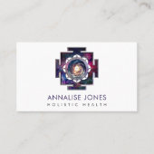 Nebula Sky Sri Yantra / Sri Chakra Visitekaartje (Voorkant)