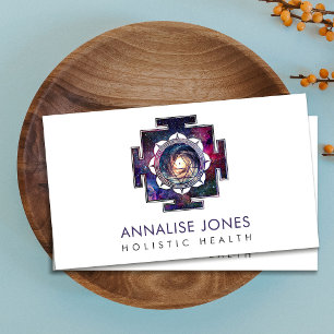 Nebula Sky Sri Yantra / Sri Chakra Visitekaartje