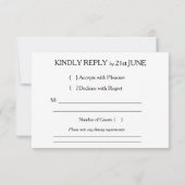 Nebula Space Cosmos Bruiloft RSVP (Achterkant)