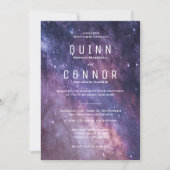 Nebula Space Cosmos bruiloft uitnodiging (Voorkant)