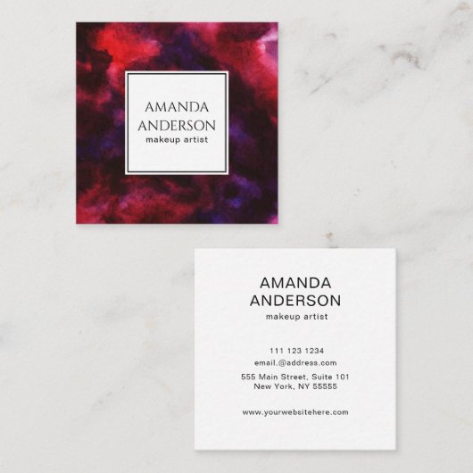 Nebula Square Visitekaartje (Voorkant / Achterkant)