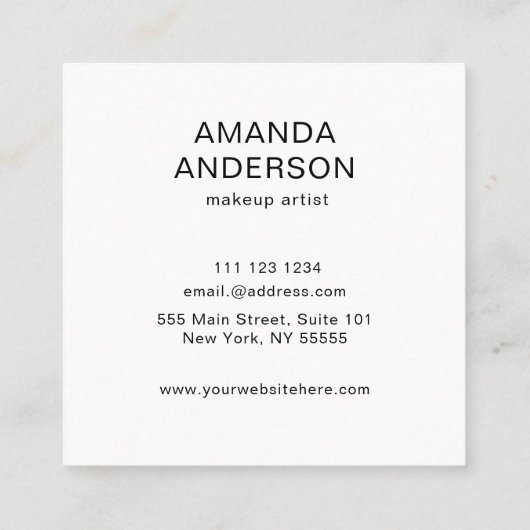 Nebula Square Visitekaartje (Achterkant)